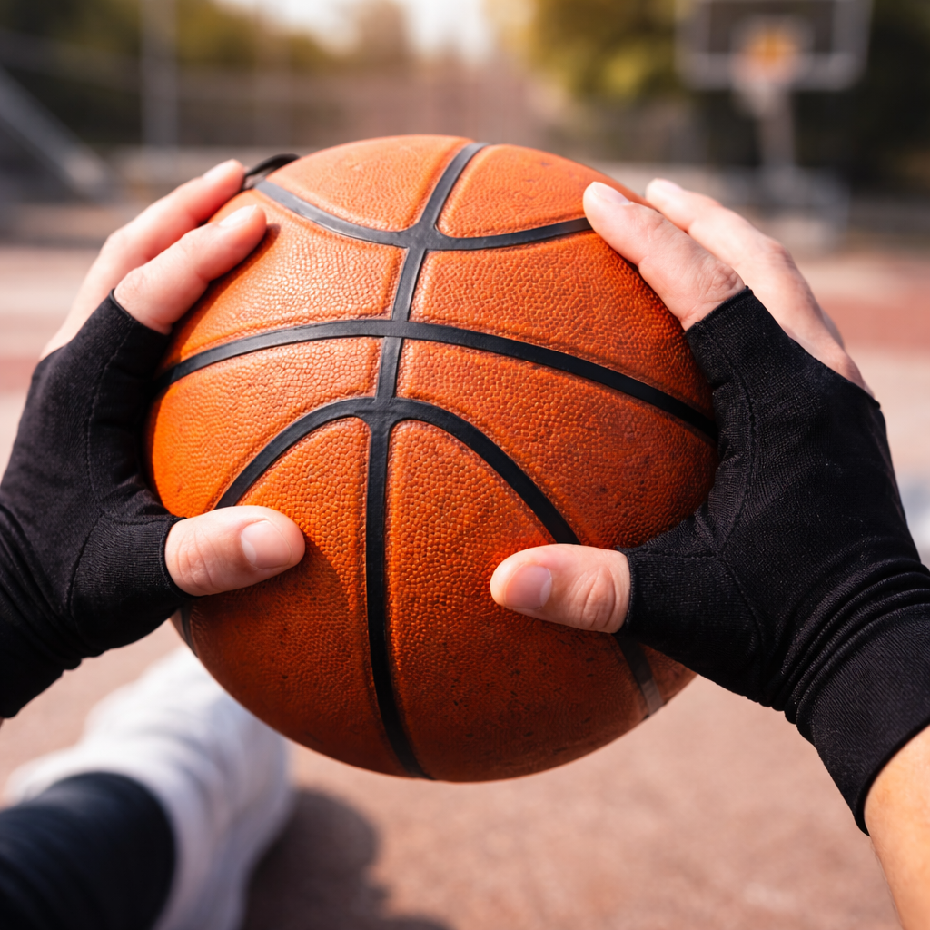 DEXI GripEase™ Fingerless Hand Support Gloves – Basketball Players