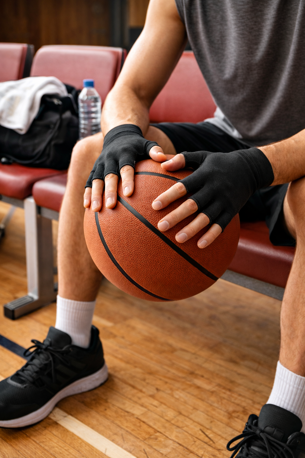 DEXI GripEase™ Fingerless Hand Support Gloves – Basketball Players